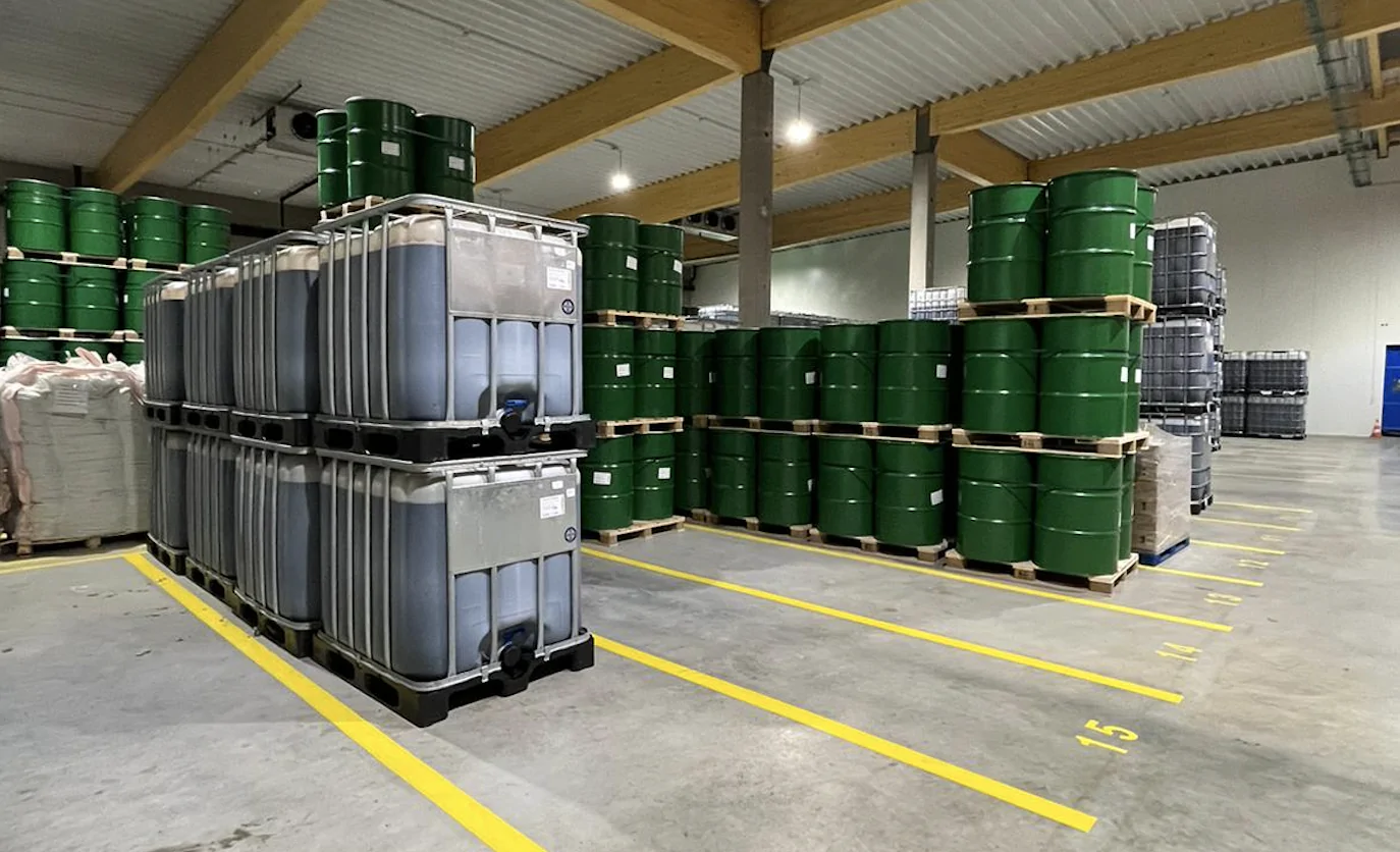 Warehouse for fruit based ingredients